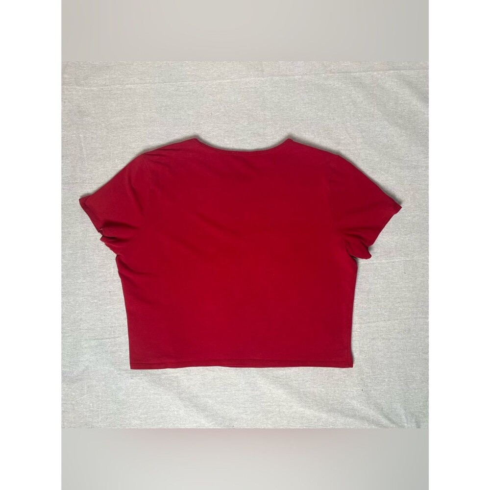 Gaze l Red Short Sleeve Cropped Baby Tee | Large - Picture 2 of 5
